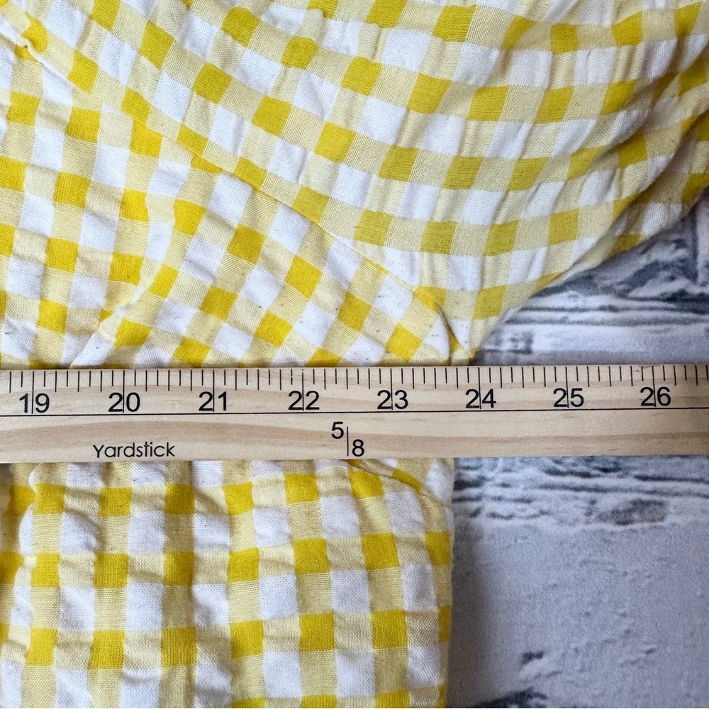 Old Navy All-Day Mini Dress Fit Flare Puff-Sleeve 3X Yellow Cottagecore Prairie - Picture 8 of 10
